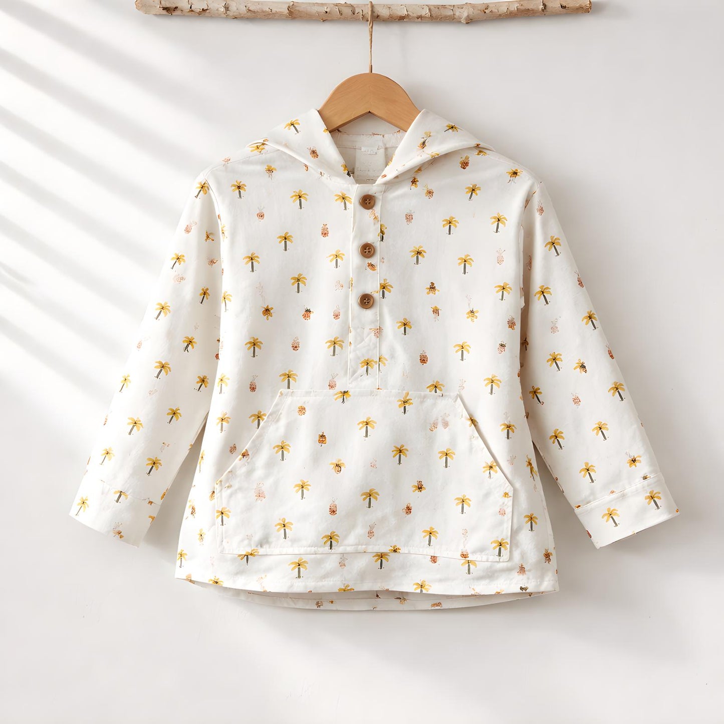 Sweat Capuz Palmeira Amarelo